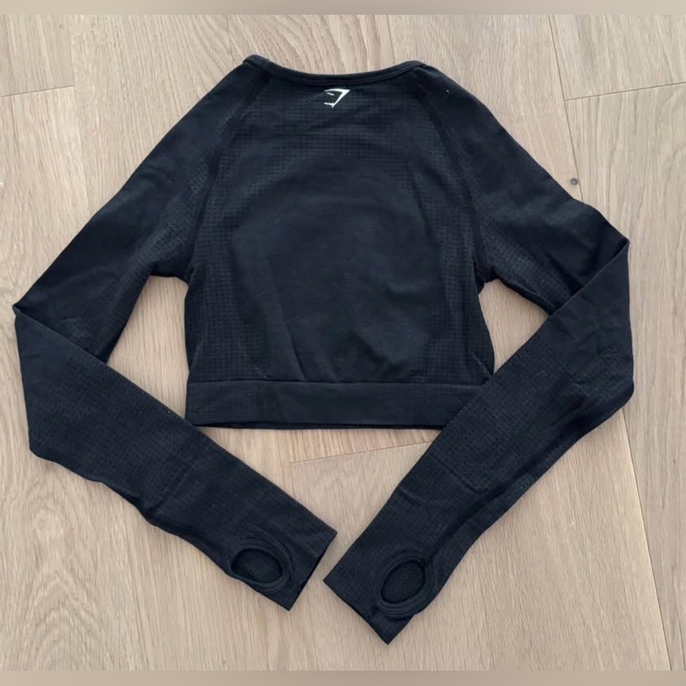 Gymshark Women’s Vital Seamless Long Sleeve Crop Top - Size XS - Picture 3 of 3